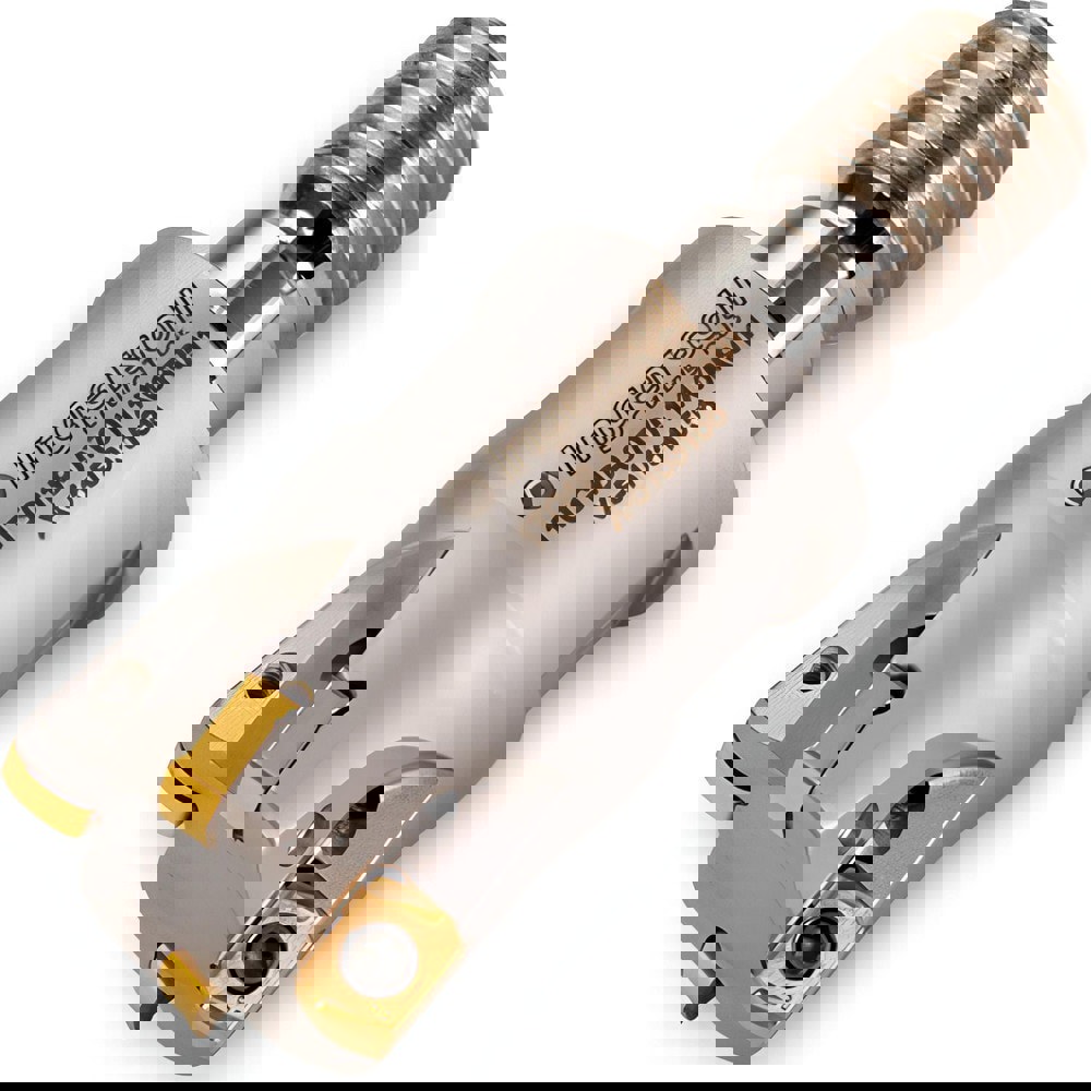 Indexable High-Feed End Mill: 20 mm Cut Dia, 0.7 mm Modular Shank