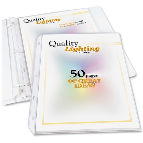 25 Pc Sheet Protector-Ring Binder: Clear