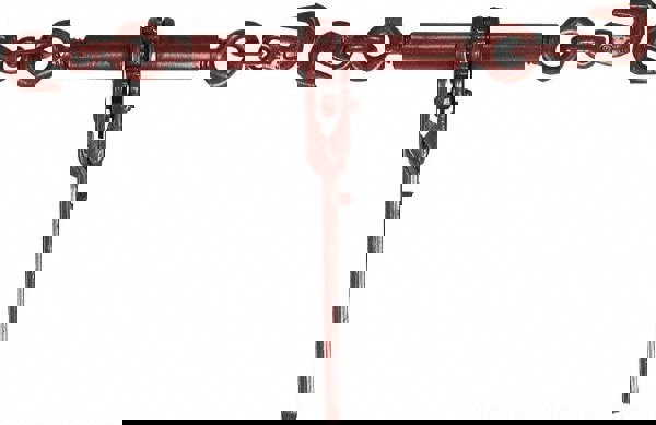 Loadbinders; Loadbinder Type: Ratchet ; Maximum Chain Size: .37in ; Minimum Chain Size: .31in ; Work Load Limit: 5400lb ; Material: Cast Steel ; Take Up Length: 8in