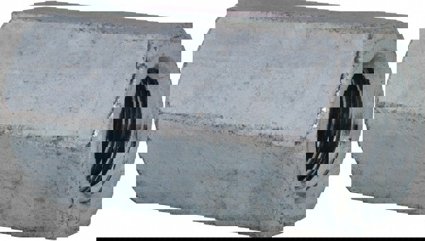 M12x1.75 Metric Coarse, 36mm OAL Steel Standard Coupling Nut