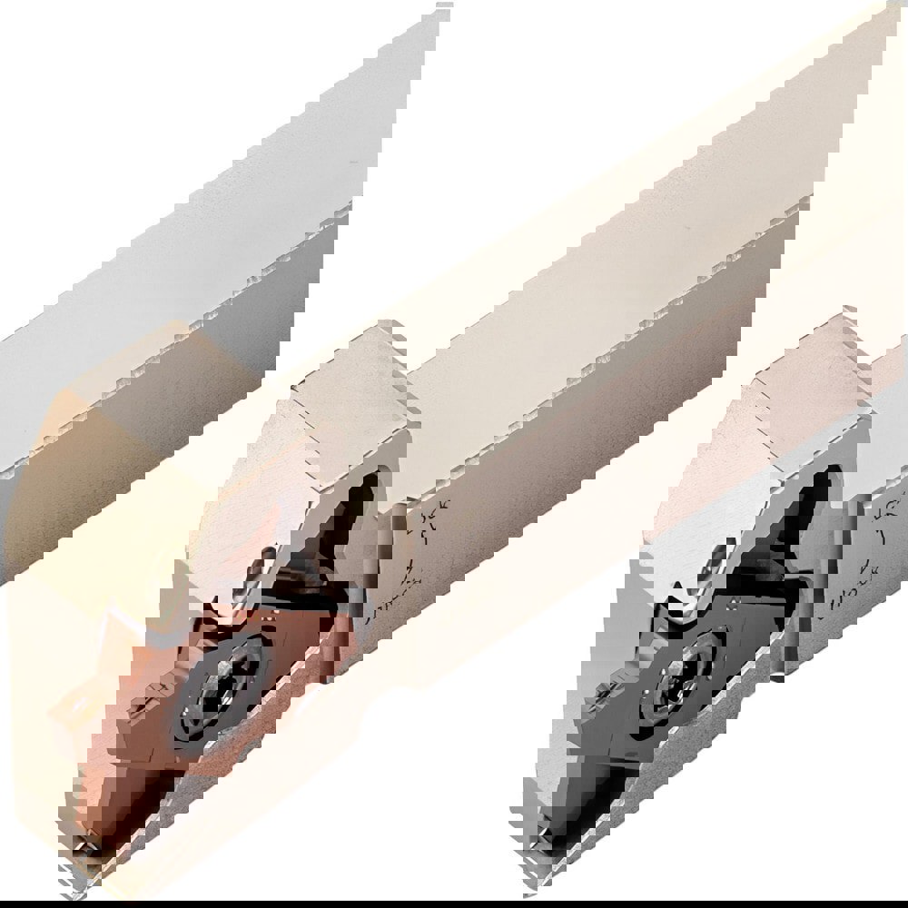 Indexable Grooving-Cutoff Toolholder: TQHR12.7-20-TB, 0.02 to 0.118