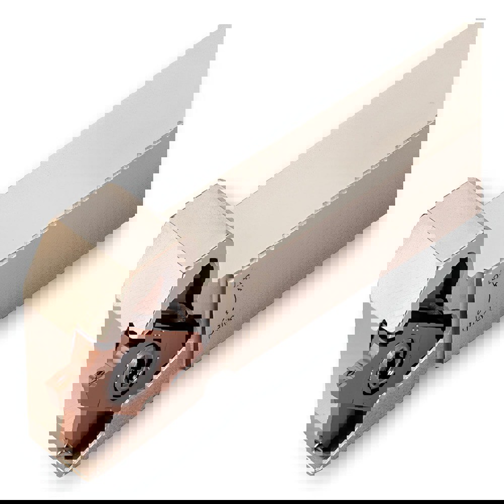 Indexable Grooving-Cutoff Toolholder: TQHL12.7-20, 0.02 to 0.118