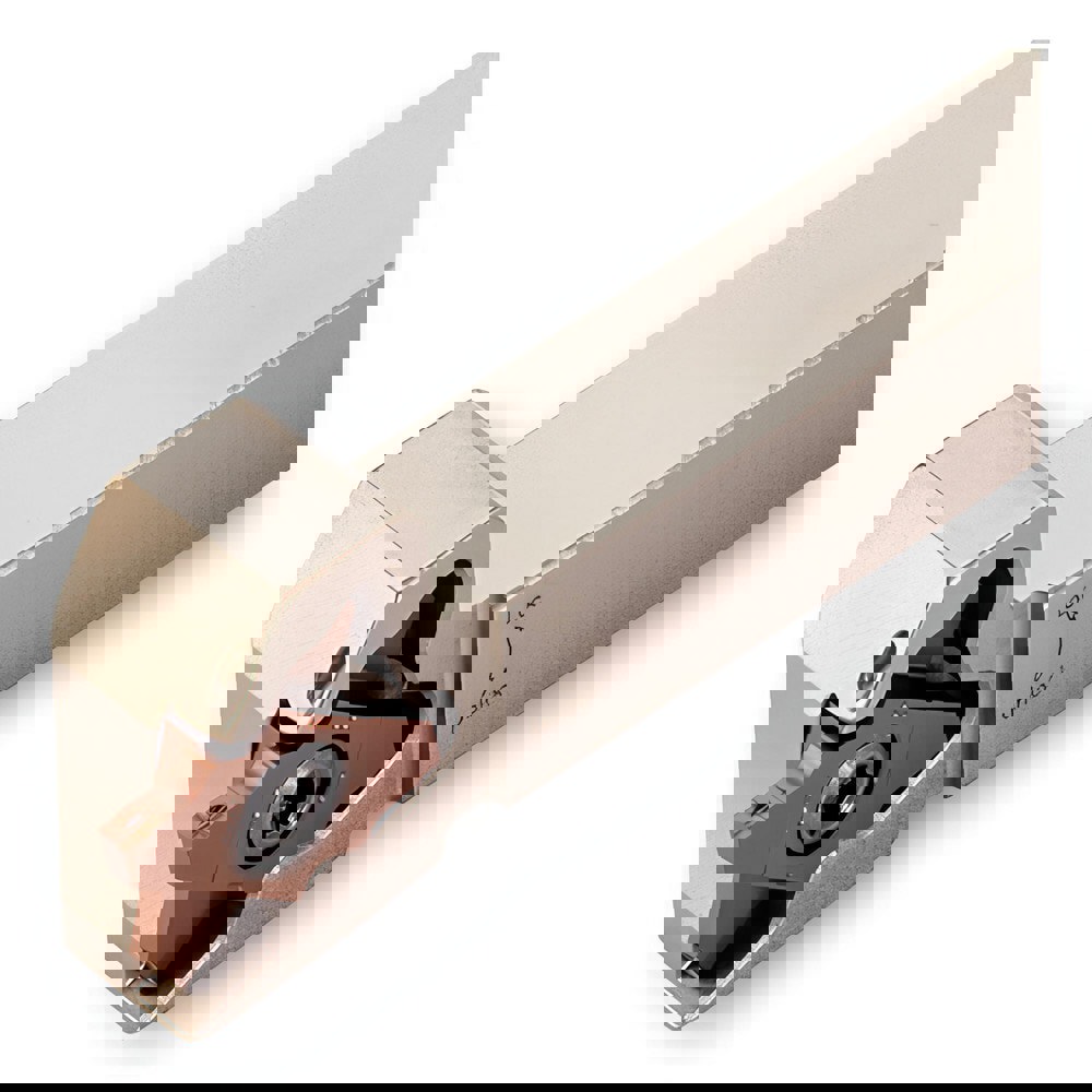 Indexable Grooving-Cutoff Toolholder: TQHL12.7-20-TB, 0.02 to 0.118