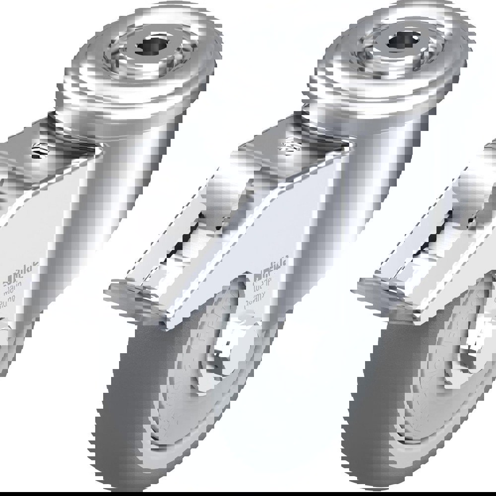 Standard Casters; Mount: Hollow Kingpin ; Caster Type: Swivel ; Bearing Type: Precision Ball ; Style: Double Ball ; Wheel Diameter (Inch): 5 ; Wheel Width (Inch): 1-1/4