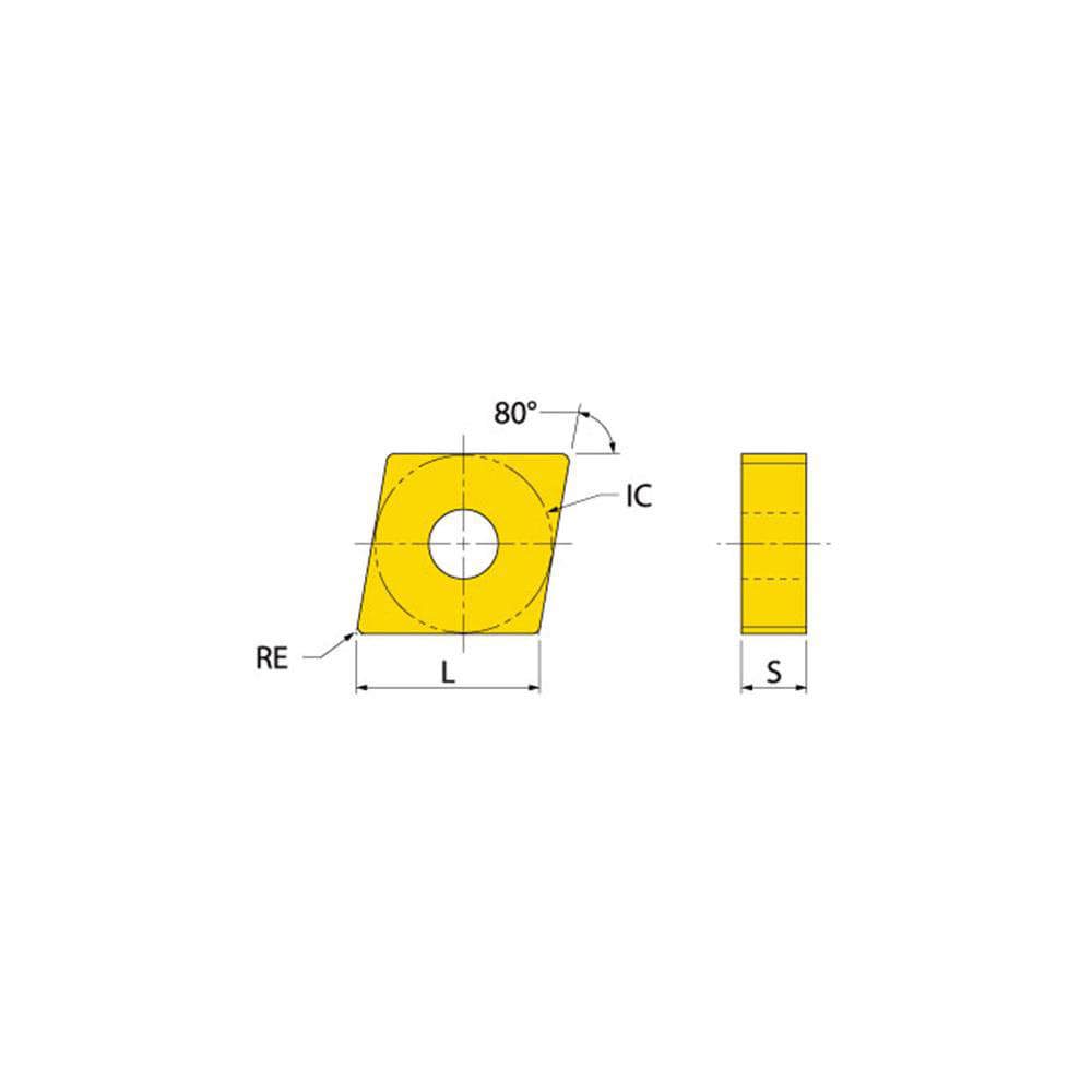Turning Inserts; Relief Angle: 0 ; Insert Style: CNMG ; Corner Radius (Decimal Inch): 0.0470 ; Included Angle: 80.0 ; Manufacturer Grade: TT8115B ; Coating/Finish: TiCN; Al2O3; TiN