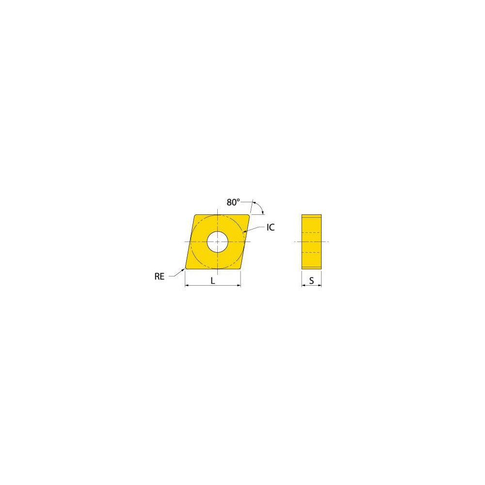 Turning Inserts; Relief Angle: 0 ; Insert Style: CNMG ; Corner Radius (Decimal Inch): 0.0310 ; Included Angle: 80.0 ; Manufacturer Grade: TT8125B ; Coating/Finish: TiCN; Al2O3; TiN