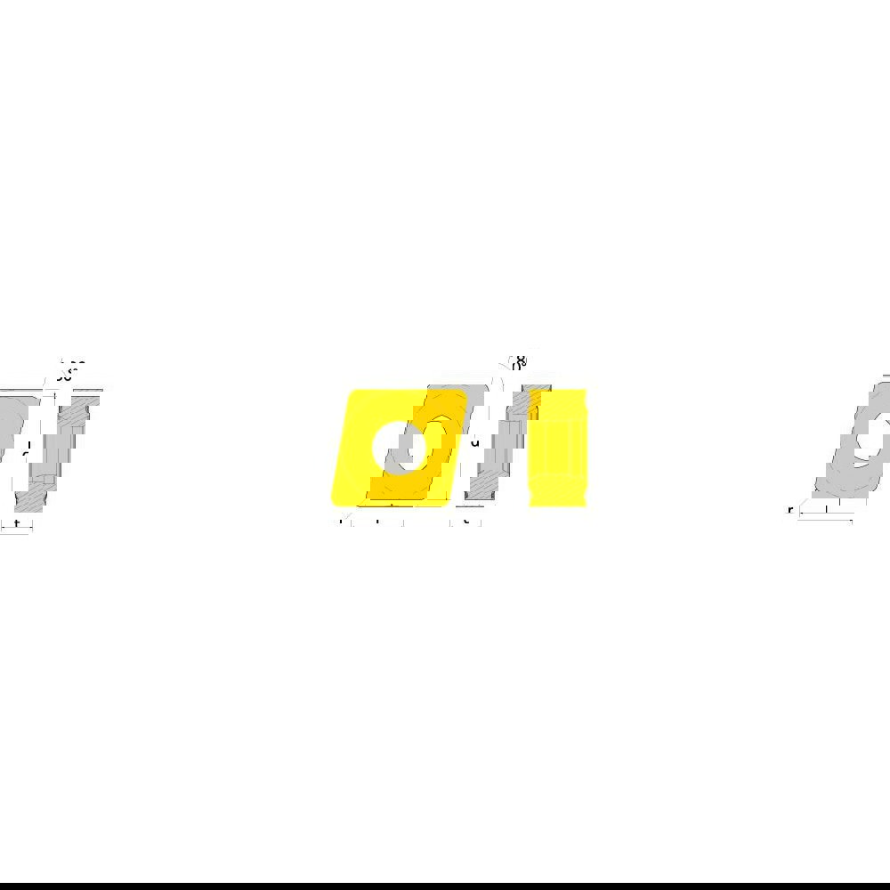 Turning Insert: CNMG332MT TT8125B, Solid Carbide