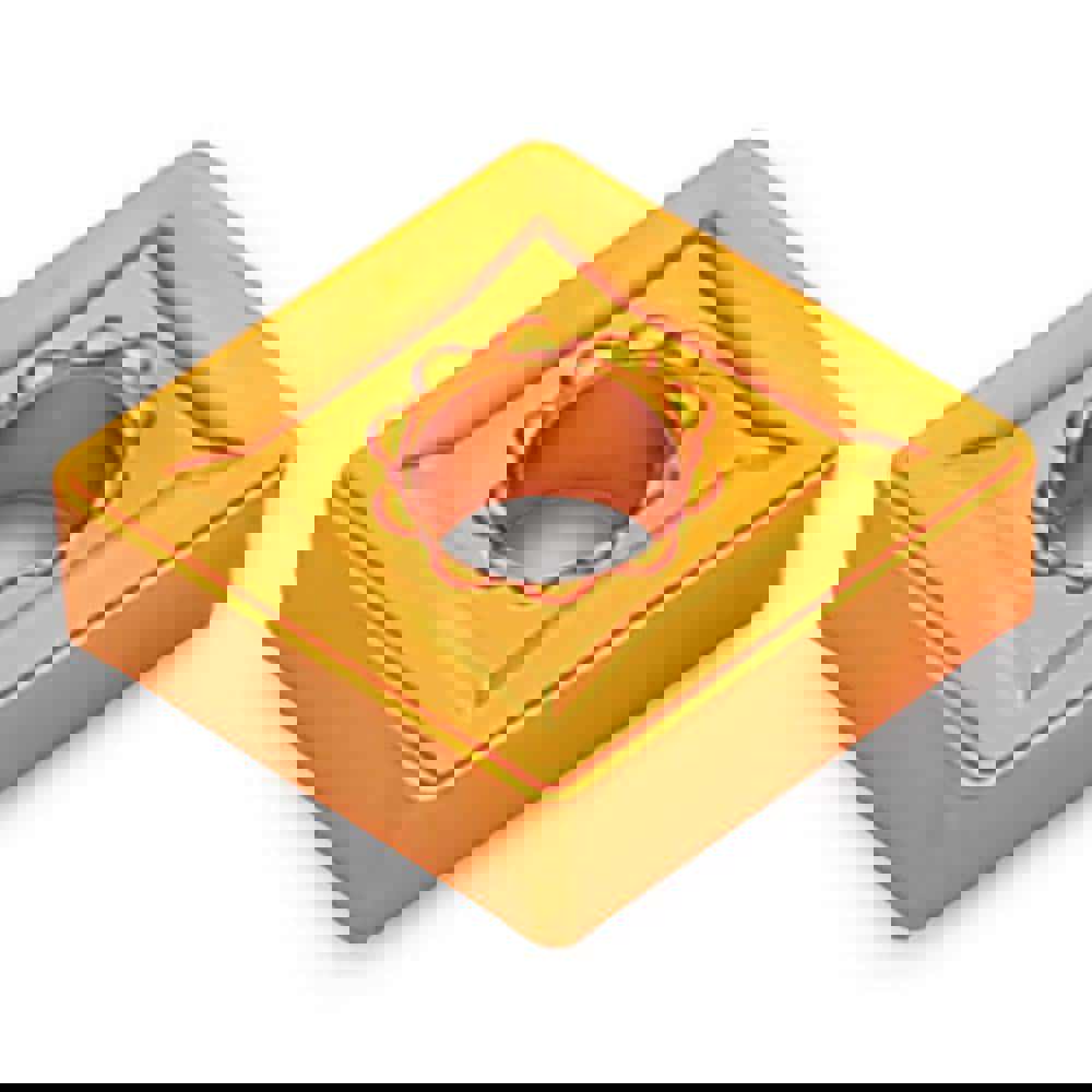 Turning Inserts; Insert Style: CNMG ; Insert Shape: Diamond ; Included Angle: 80.0 ; Inscribed Circle (Inch): 1/2 ; Inscribed Circle (Decimal Inch): 0.5000 ; Corner Radius (Decimal Inch): 0.0630