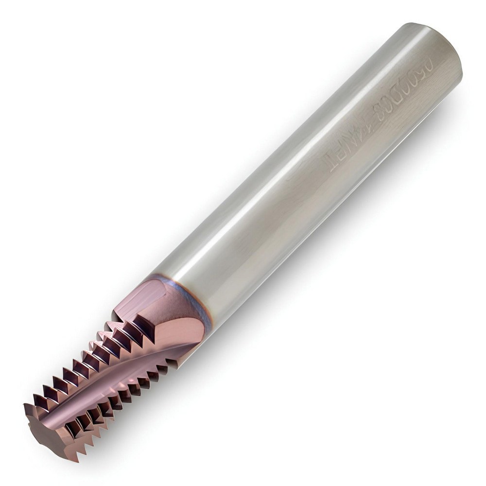 Helical Flute Thread Mills; Material: Solid Carbide ; Thread Size (Inch): 1/2;3/4 ; Thread Depth (Decimal Inch): 0.8200 ; Thread Type: NPT ; Shank Diameter (Decimal Inch): 0.5000 ; Shank Type: Cylindrical
