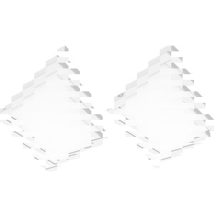 47W 1-Light Integrated LED Flush Mount Ceiling Fixture in White