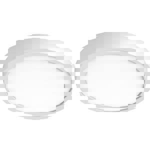 12 x 1-3/50 in. 19.5W 1-Light LED Contemporary Flush Mount Ceiling Fixture in White