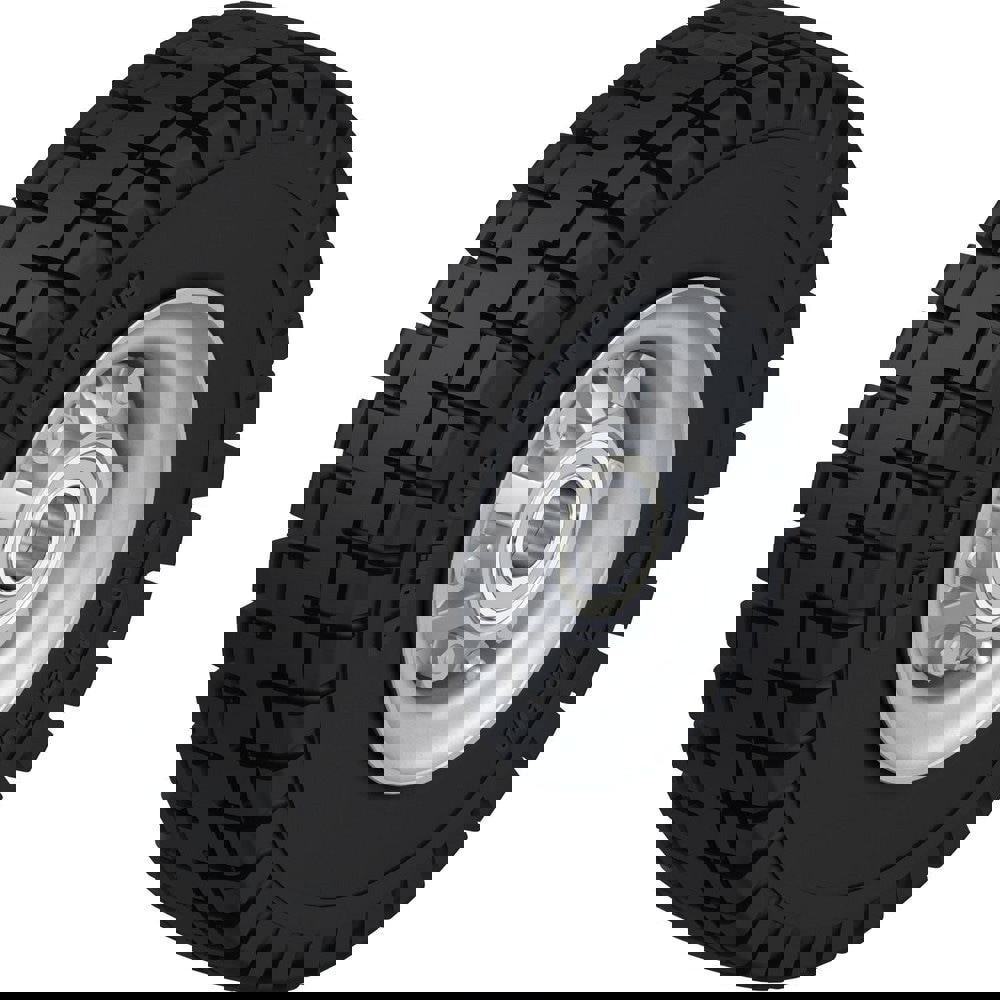 Caster Wheels; Wheel Type: Rigid; Swivel ; Wheel Diameter (Inch): 10 ; Bearing Type: Ball ; Wheel Width (Inch): 3-3/8 ; Wheel Core Material: Steel ; Wheel Material: Rubber