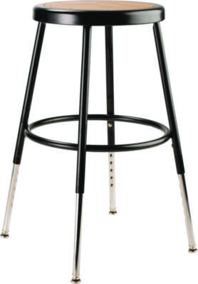 Adjustable Height Stool: Hardboard, 14