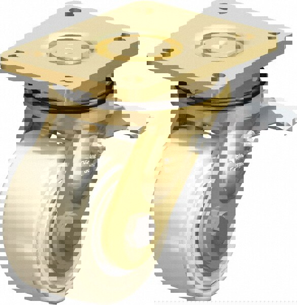 Swivel Top Plate Caster: Cast Nylon, 4