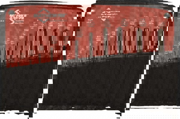 Roll Pin Punch Set: 12 Pc, 0.0625 to 0.5