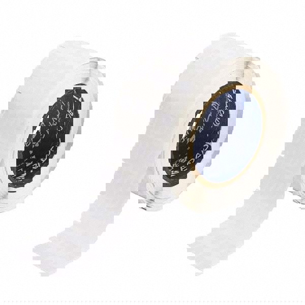 Label Maker Label: Clear & White, Vinyl, 1/2