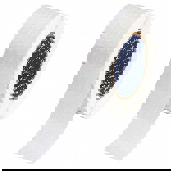 Label Maker Label: Clear & White, Vinyl, 1/2