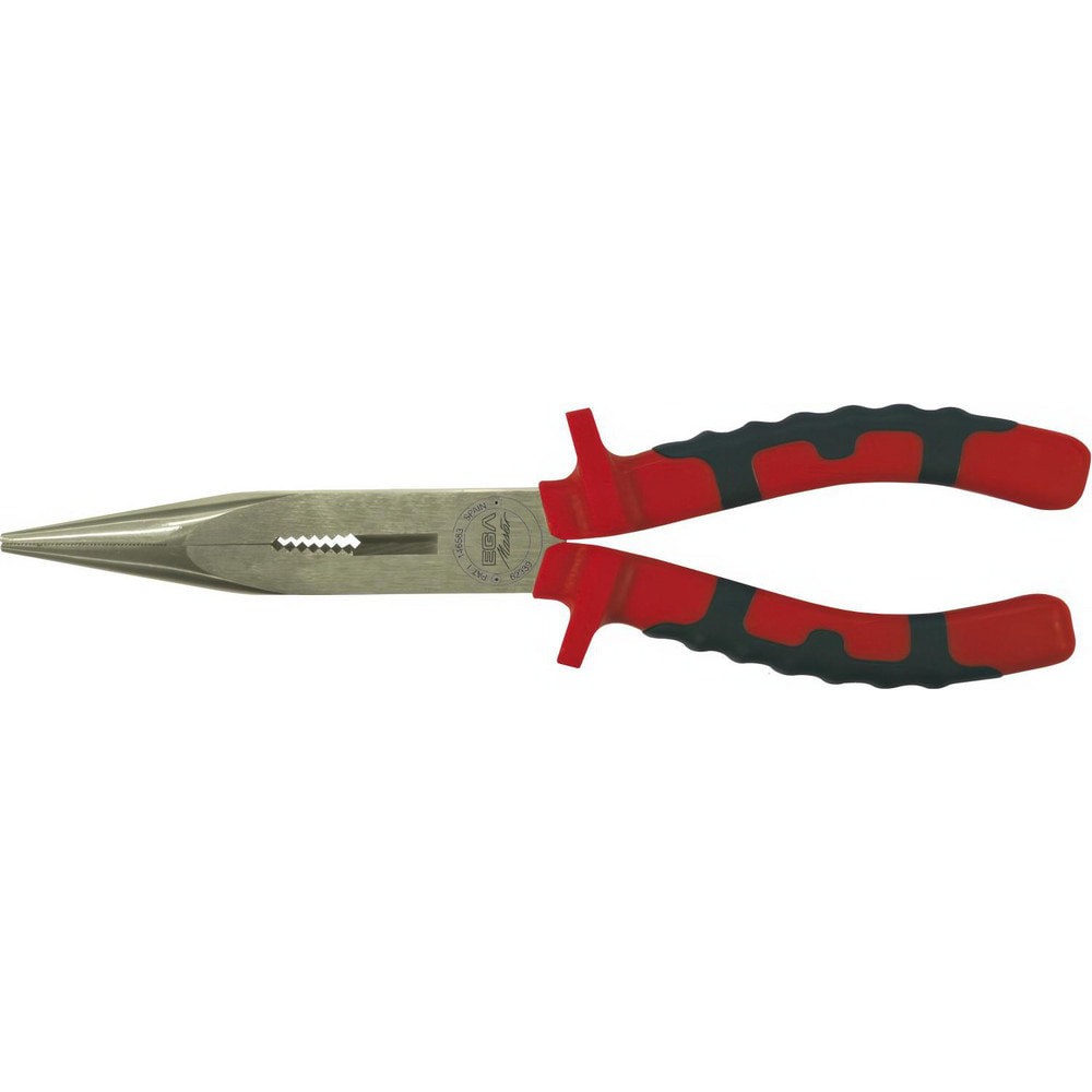 Long Nose Pliers; Pliers Type: Long Nose Pliers ; Jaw Texture: Serrated ; Jaw Length (mm): 48.00 ; Jaw Width (mm): 10.00 ; Jaw Bend: 0 ; Handle Type: Ergonomic; Non-Slip