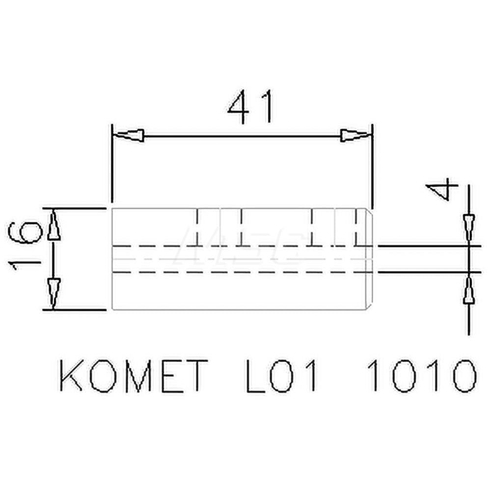 0.157 Inch Inside Bore, 0.63 Inch Outside Shank Diameter, Boring Head Shank Reduction Bushing