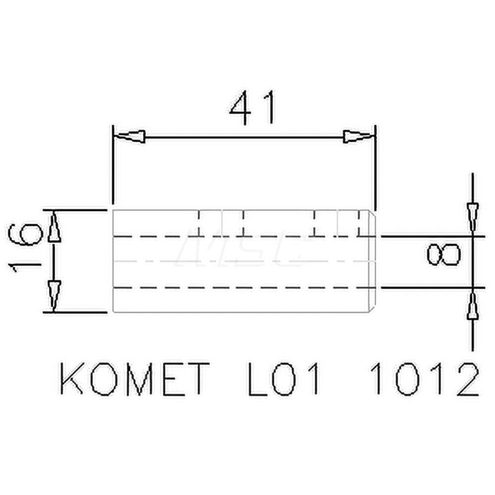 0.315 Inch Inside Bore, 0.63 Inch Outside Shank Diameter, Boring Head Shank Reduction Bushing
