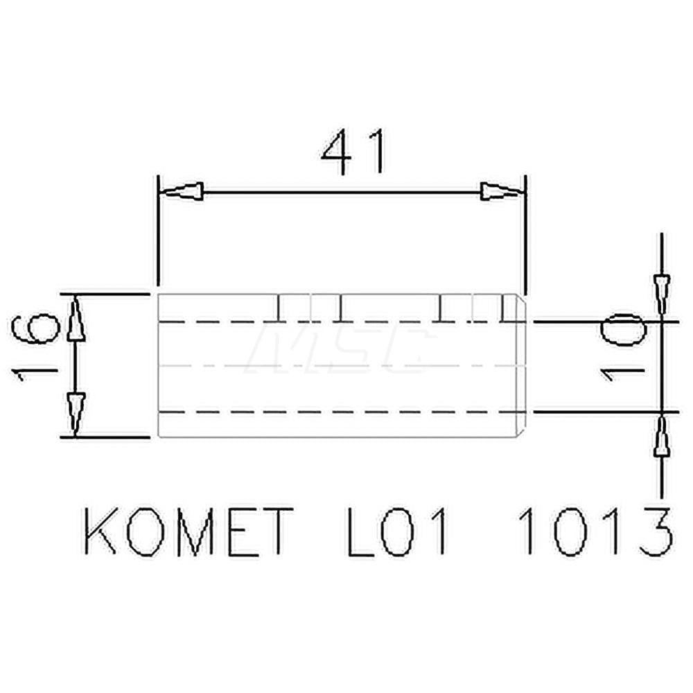 0.394 Inch Inside Bore, 0.63 Inch Outside Shank Diameter, Boring Head Shank Reduction Bushing
