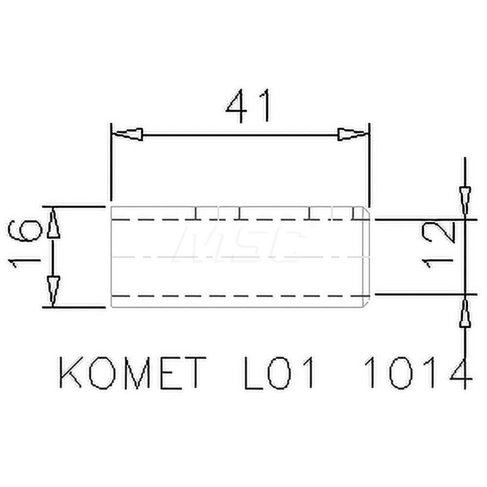 0.472 Inch Inside Bore, 0.63 Inch Outside Shank Diameter, Boring Head Shank Reduction Bushing