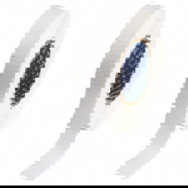 Label Maker Label: Clear & White, Vinyl, 3/4