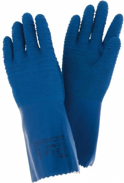 Series 62-401 Chemical Resistant Gloves: 53.00 Thick, Latex, Supported, General Purpose Chemical-Resistant