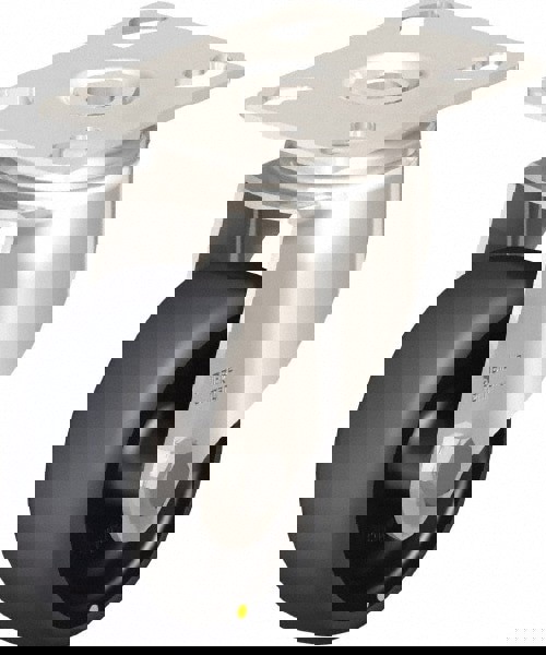 Swivel Top Plate Caster: Thermoplastic Rubber Elastomer, 3