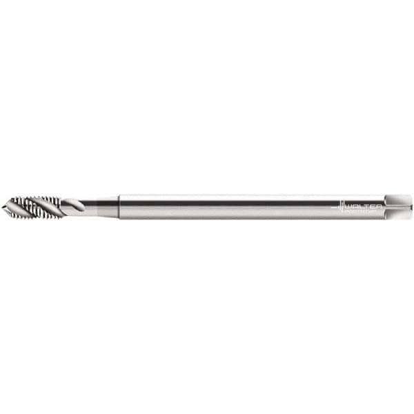 Spiral Flute Tap: M3x0.50 Metric, 3 Flutes, Modified Bottoming, 6H Class of Fit, Cobalt, Bright/Uncoated