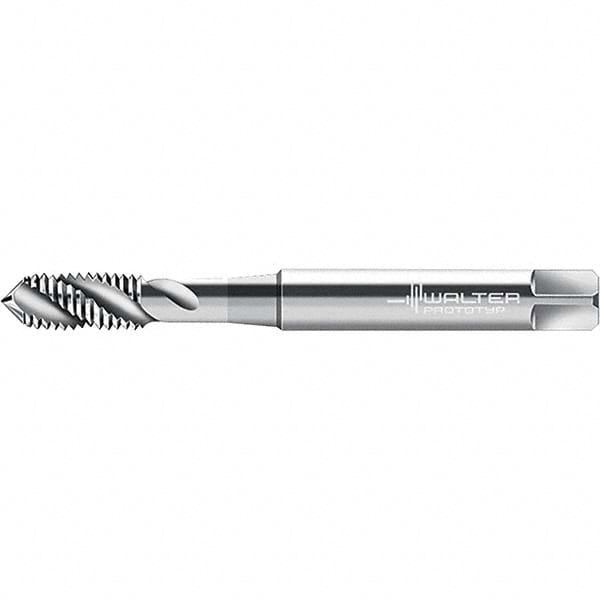 Spiral Flute Tap: M10x1.50 Metric, 3 Flutes, Modified Bottoming, 6H Class of Fit, Cobalt, Bright/Uncoated