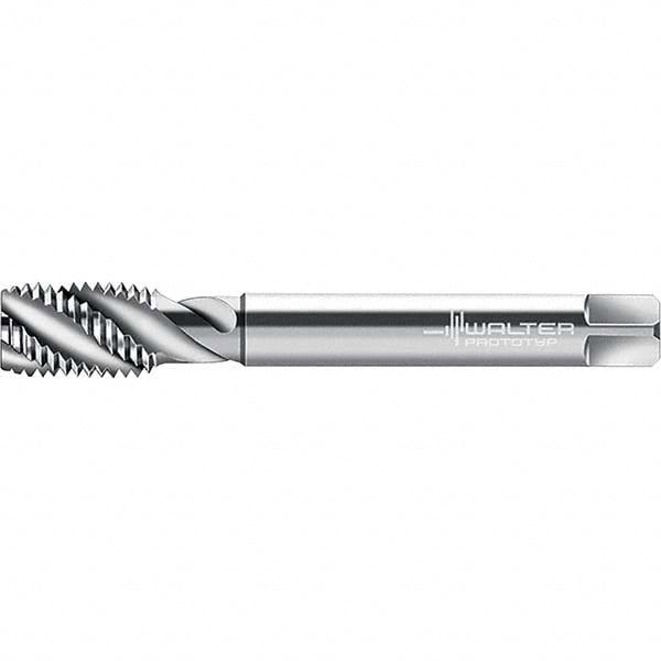 Spiral Flute Tap: M12x1.75 Metric, 3 Flutes, Modified Bottoming, 6G Class of Fit, Cobalt, Bright/Uncoated