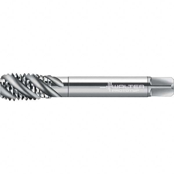 Spiral Flute Tap: M8x1.25 Metric, 3 Flutes, Modified Bottoming, 7G Class of Fit, Cobalt, Bright/Uncoated