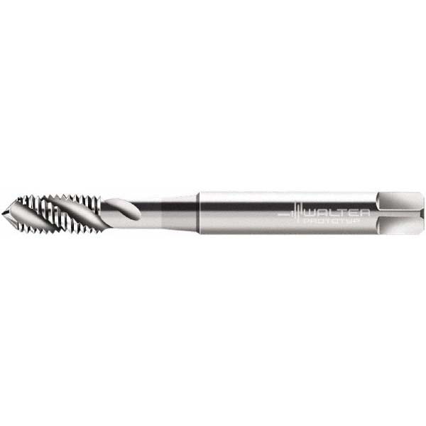 Spiral Flute Tap: M3x0.35 Metric Fine, 3 Flutes, Modified Bottoming, 6H Class of Fit, Cobalt, Bright/Uncoated