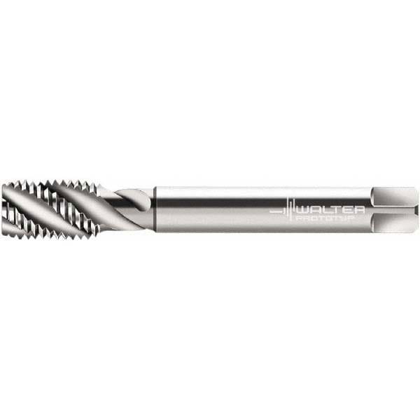 M10x1.00 Metric Fine/EGM, 3 Flute, 45&deg; Helix, Modified Bottoming Chamfer, Bright Finish, Cobalt Spiral Flute STI Tap