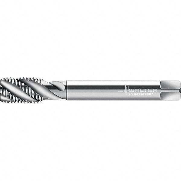 Spiral Flute Tap: M16x1.50 Metric Fine, 4 Flutes, Modified Bottoming, 6G Class of Fit, Cobalt, Bright/Uncoated