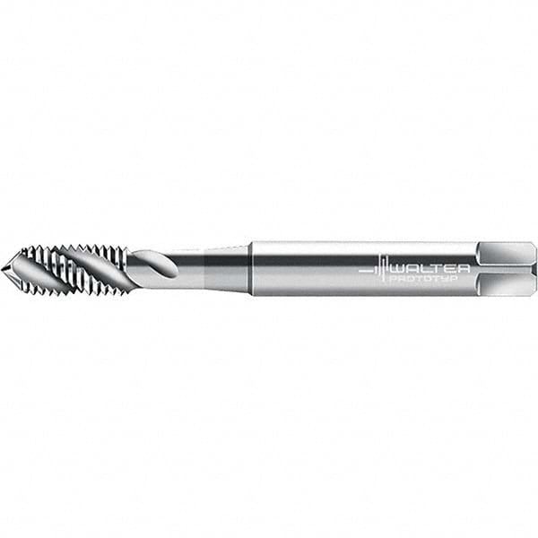 Spiral Flute Tap: #3-56 UNF, 3 Flutes, Modified Bottoming, 2B Class of Fit, Cobalt, Bright/Uncoated