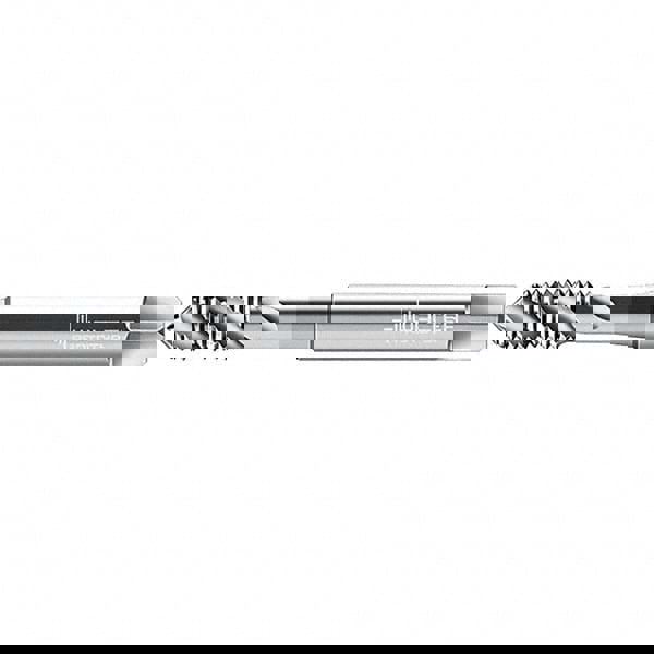 Spiral Flute Tap: #6-40, UNF, 3 Flute, Modified Bottoming Chamfer, 2B Class of Fit, Cobalt, Straw Finish