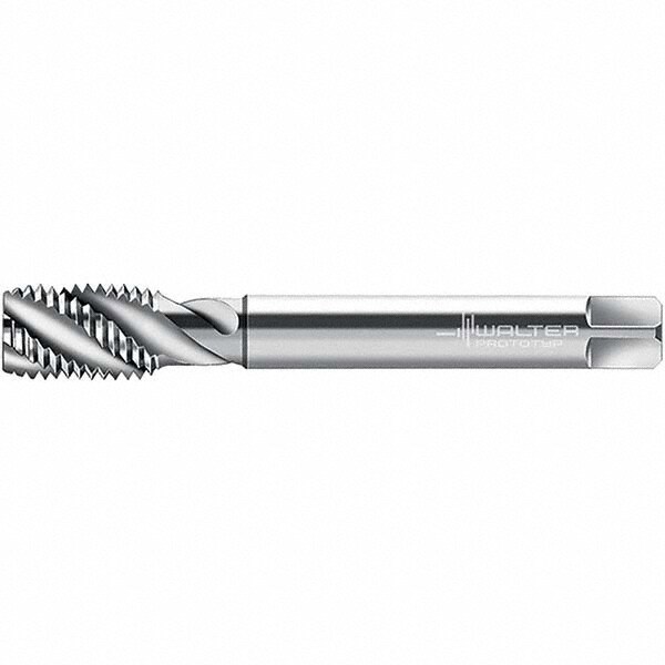 Spiral Flute Tap: 1-7/8-8 UN, 6 Flutes, Modified Bottoming, 2B Class of Fit, Cobalt, Bright/Uncoated