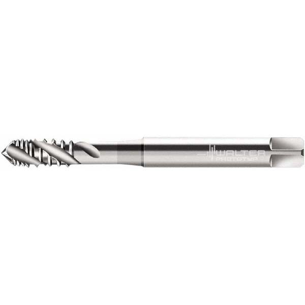 Spiral Flute Tap: M5x0.80 Metric, 3 Flutes, Modified Bottoming, 6H Class of Fit, Cobalt, Bright/Uncoated