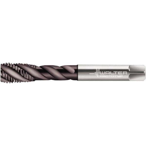 Spiral Flute Tap: 5/16-24 UNF, 3 Flutes, Modified Bottoming, 2B Class of Fit, Powdered Metal, Hardlube Coated