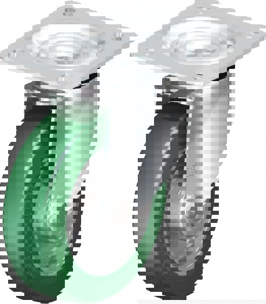Swivel Top Plate Caster: Polyurethane-Elastomer Blickle Softhane, 5