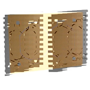 1G DUP BRS CVR W/ FLIP LID