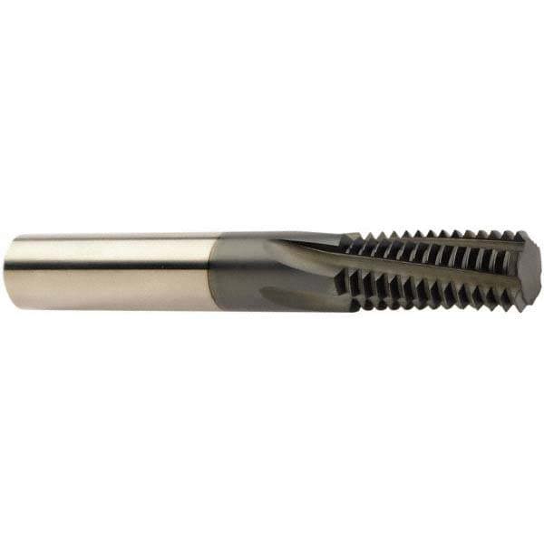 Helical Flute Thread Mill: M6x1, Internal, 4 Flute, 6.00 mm Shank Dia, Solid Carbide