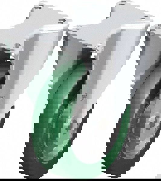 Rigid Top Plate Caster: Polyurethane-Elastomer Blickle Softhane, 5