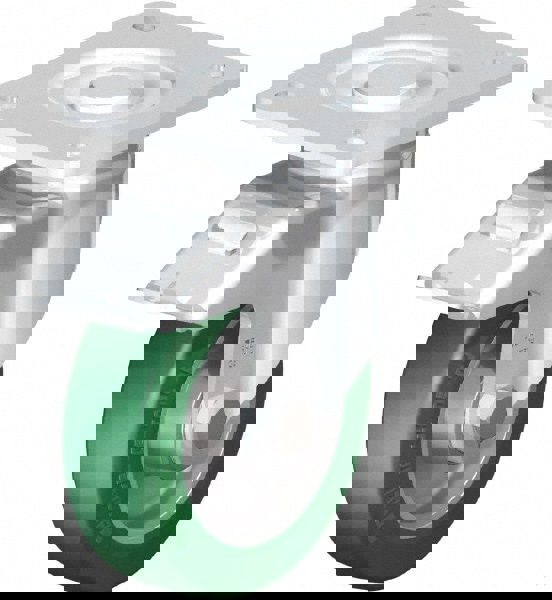 Swivel Top Plate Caster: Polyurethane-Elastomer Blickle Softhane, 5