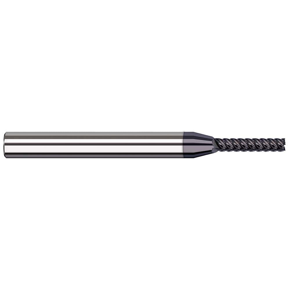 Square End Mill: 3/32'' Dia, 29/64'' LOC, 1/8'' Shank Dia, 2-1/2'' OAL, 7 Flutes, Solid Carbide