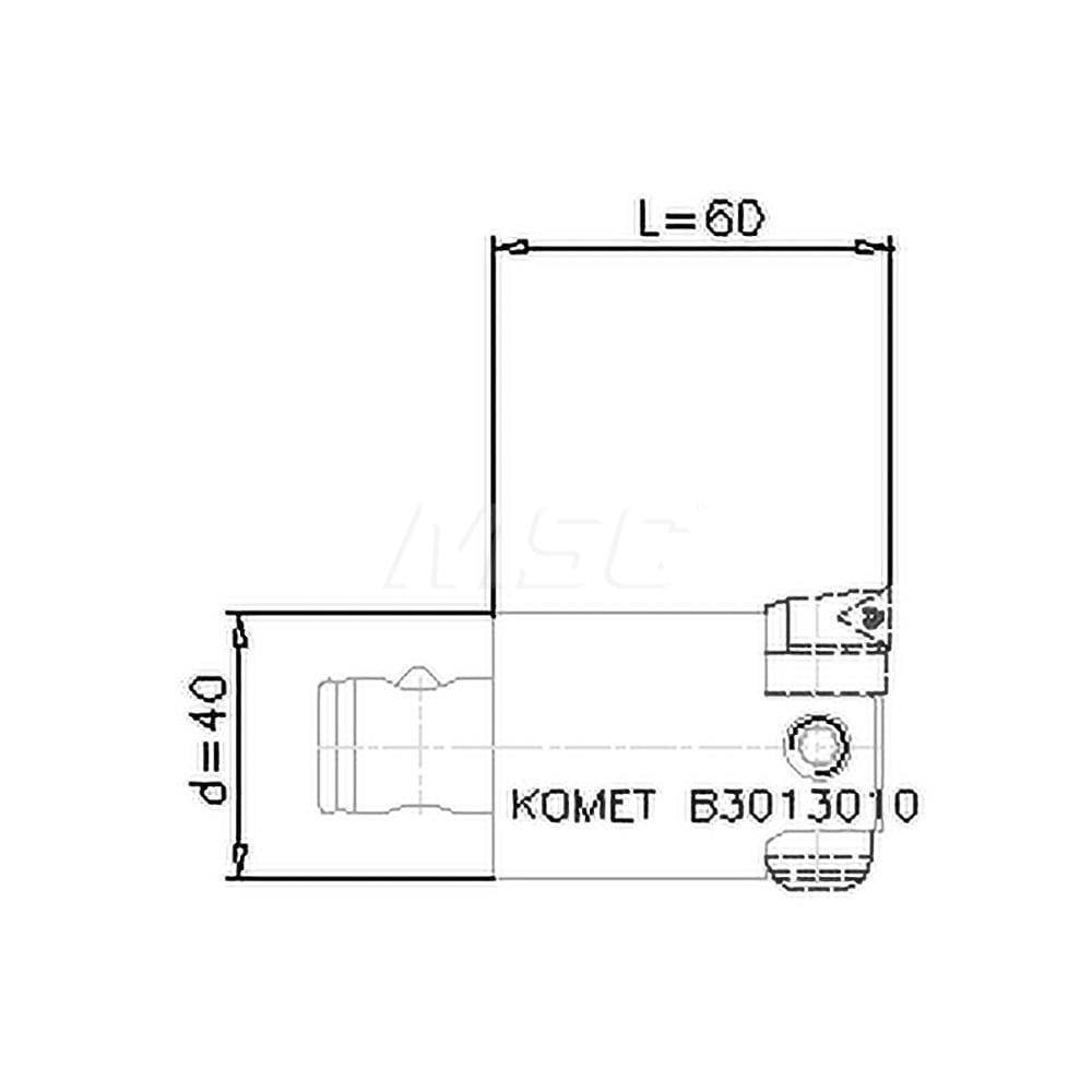 Boring Head: 40 mm Body Dia, Manual