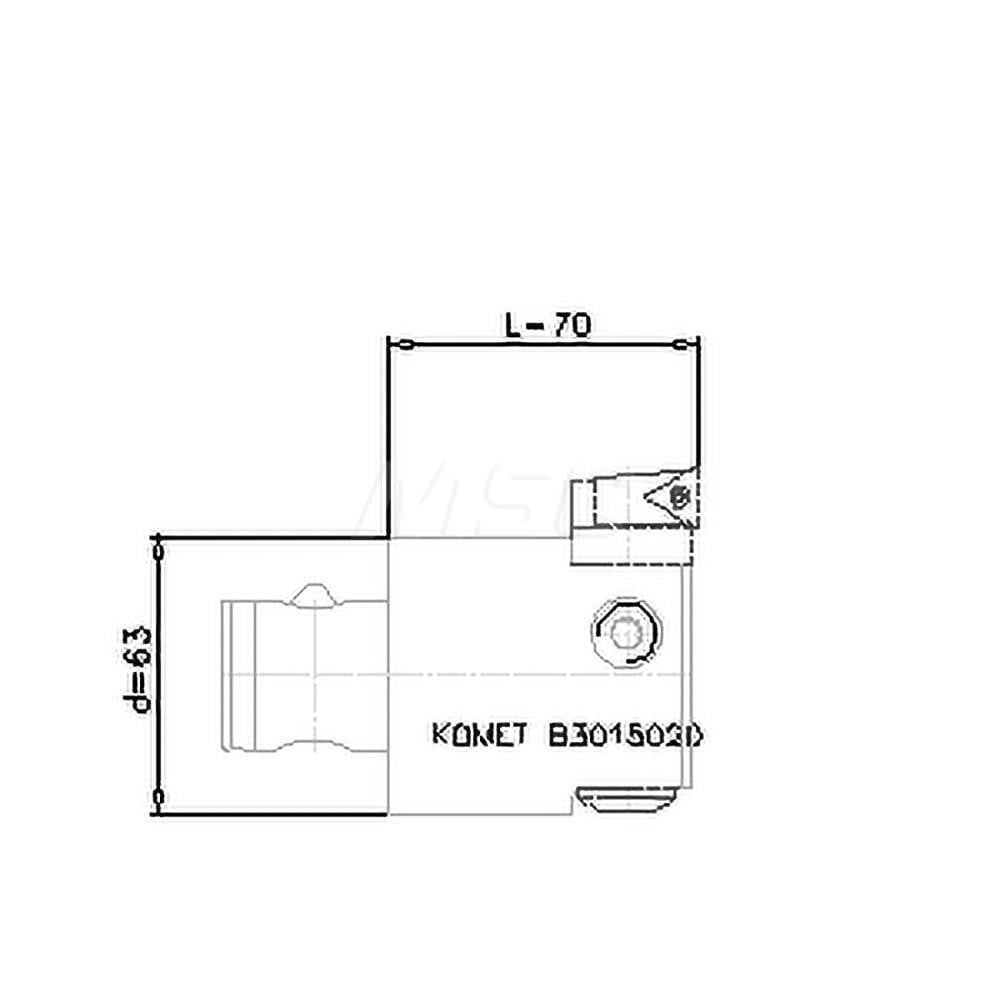 Boring Head: 63 mm Body Dia, Manual