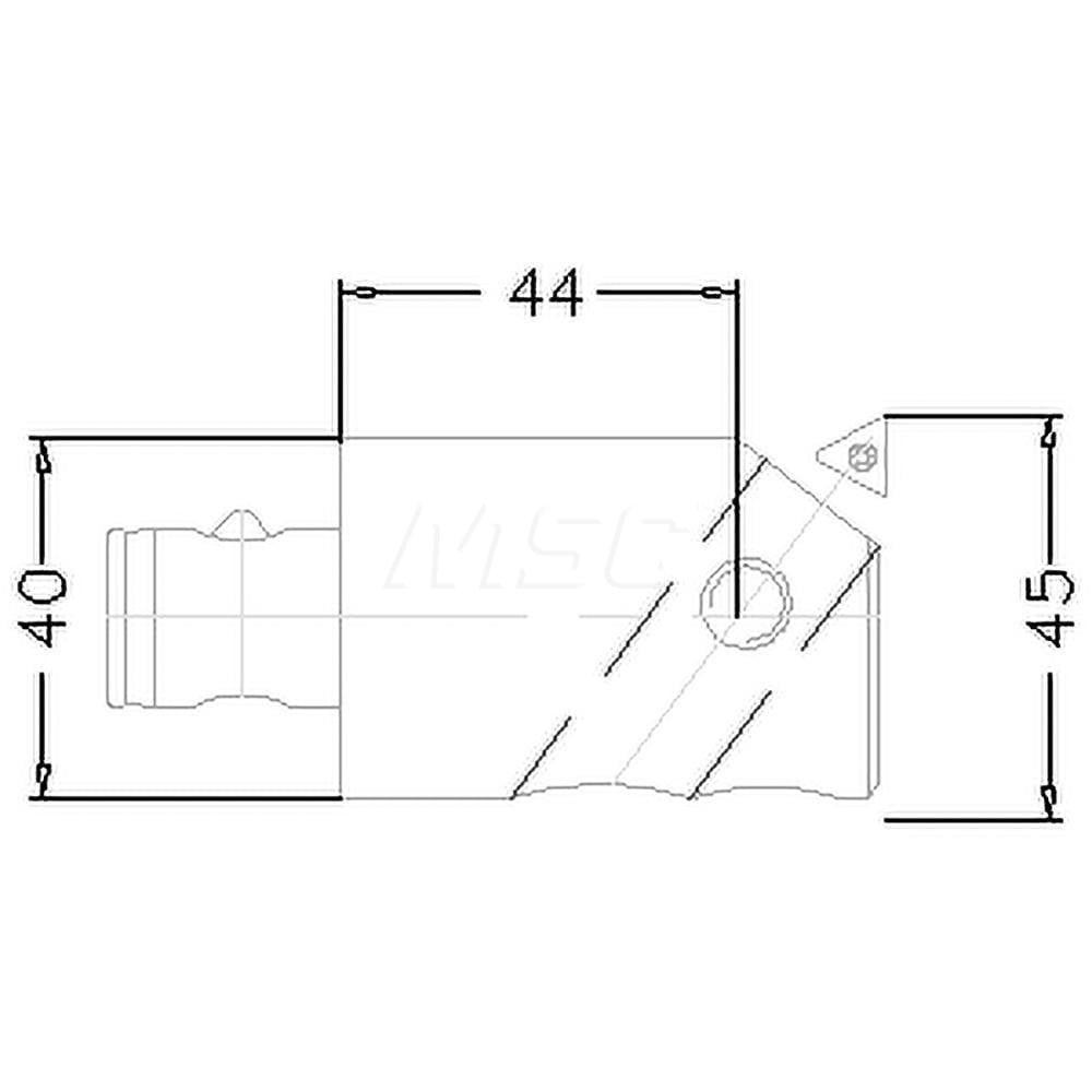 Boring Head: 40 mm Body Dia, Manual